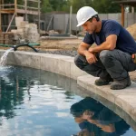 Управление подпором грунтовых вод при устройстве монолитного бетонного бассейна: временная откачка и защита от всплытия