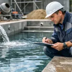 Устройство дренажного основания и перфорированной подбетонки: последовательность работ при высоком уровне грунтовых вод