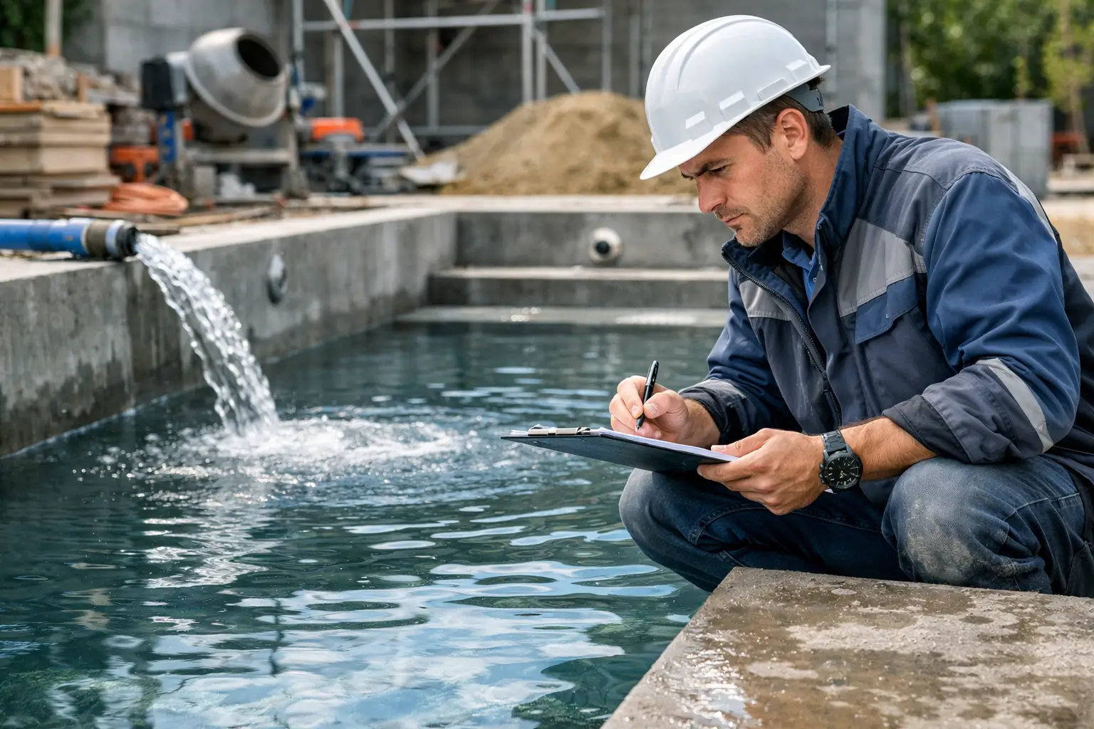 Анализ состояния влажной чаши бассейна
