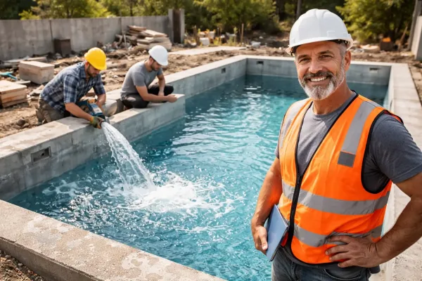 Вода как центральный элемент бетонного бассейна