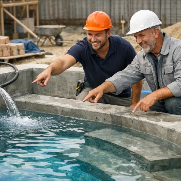Обсуждение этапа строительства бетонного бассейна